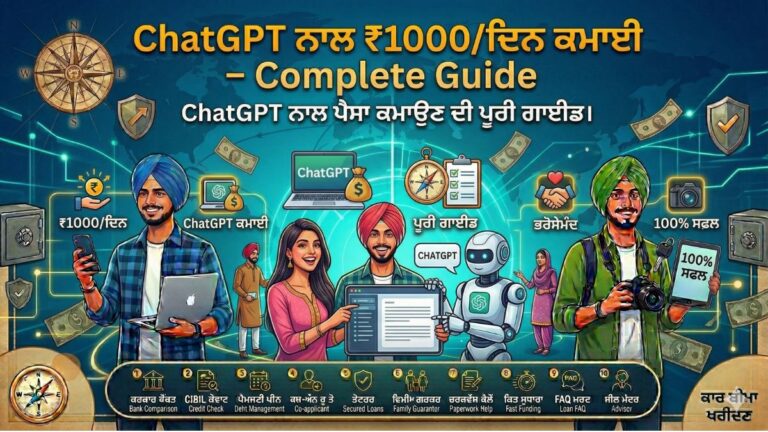 ChatGPT ਨਾਲ ₹1000/ਦਿਨ ਕਮਾਈ –Complete Guide